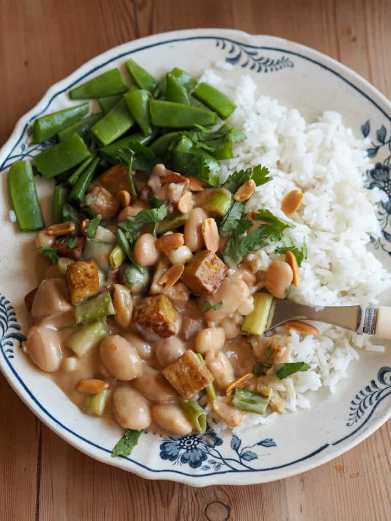 Butter beans i peanutbuttersauce