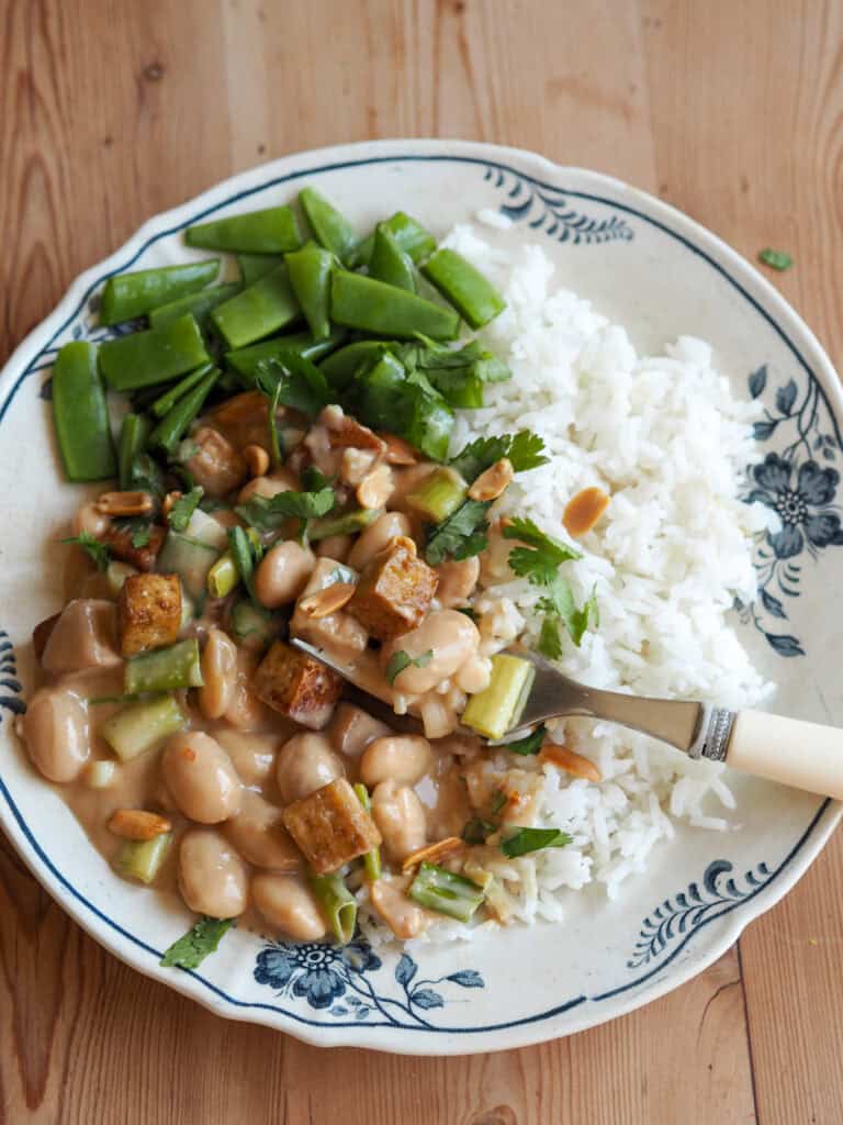 Butter beans i peanutbuttersauce