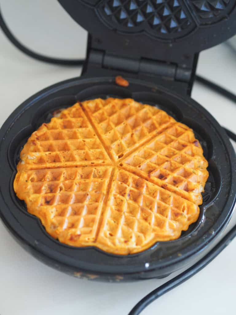 Pizzavafler med røde linser